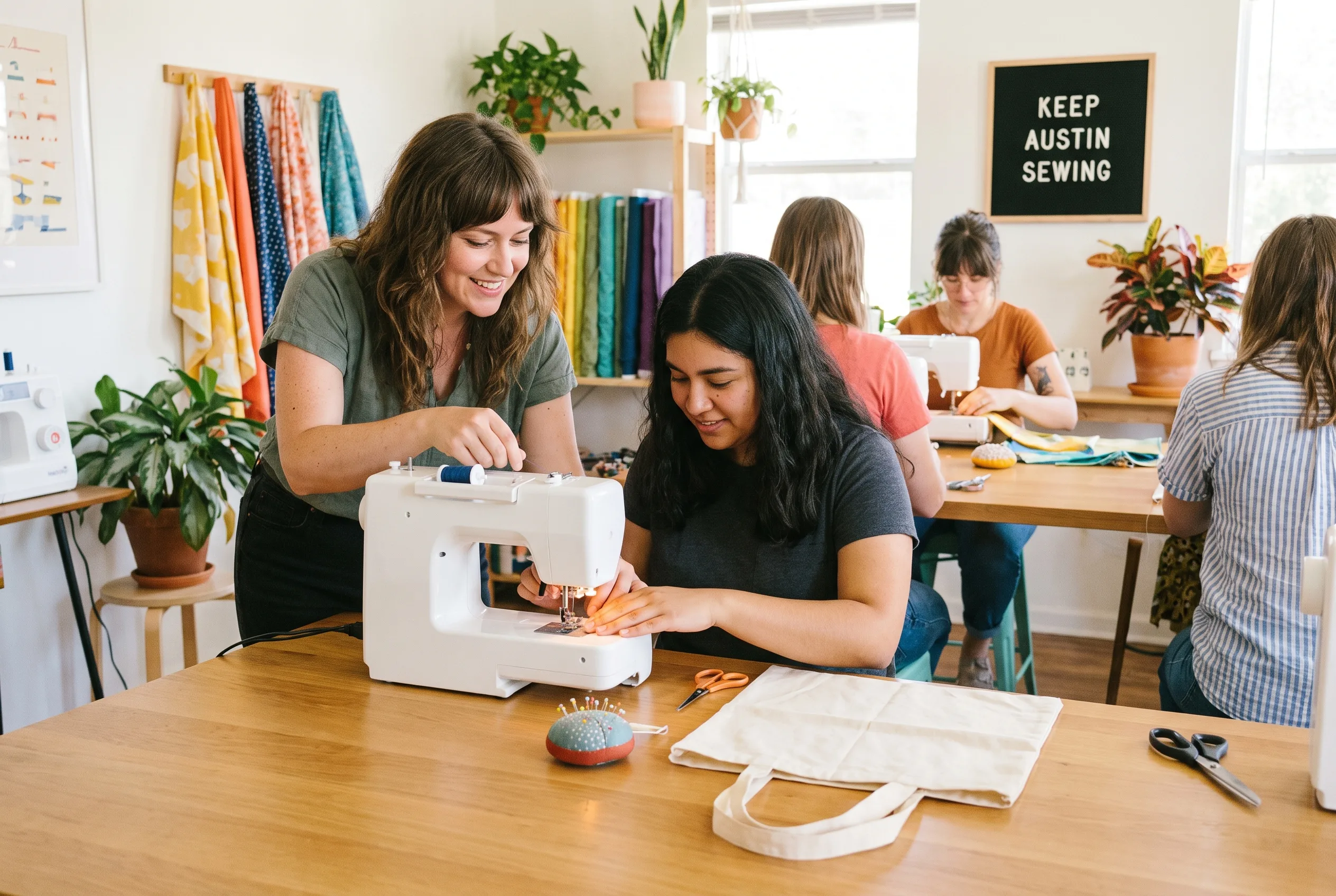 Beginner sewing class