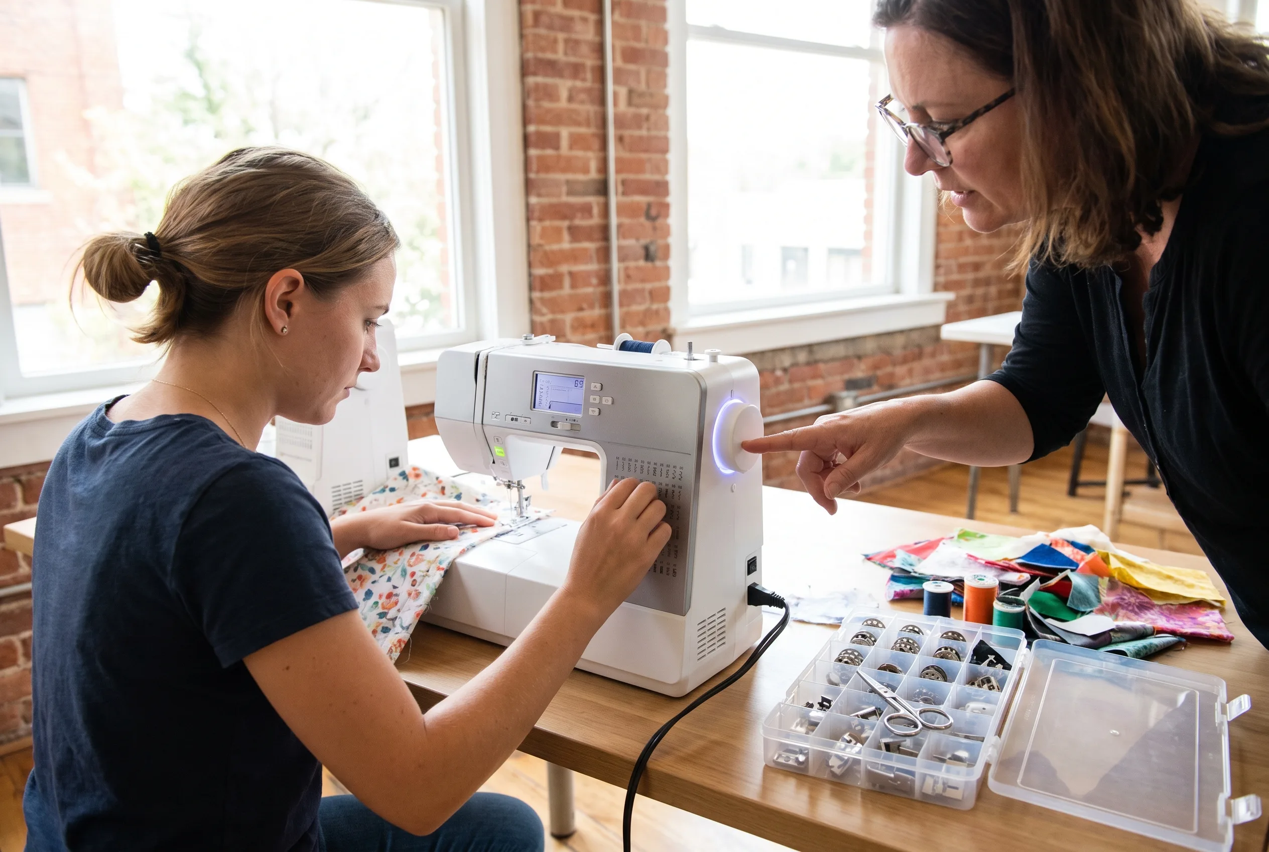 Sewing machine basics class